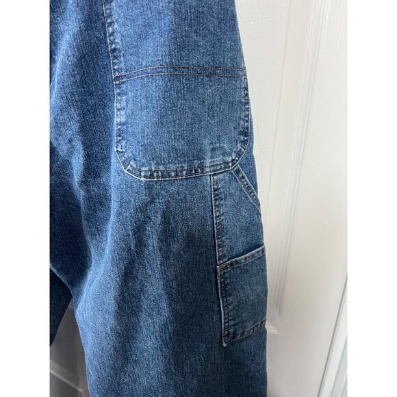 Wrangler Authentics Mens Blue Denim Carpenter Jeans With Utility Pockets 34x32 - Picture 5 of 11